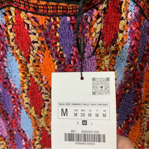 ZARA NWT FRINGED KNIT MIDI DRESS bloggers fave ref 3500/001 - Picture 14 of 14